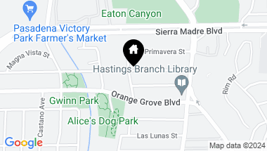 Map of 3180 Paloma Street, Pasadena CA, 91107