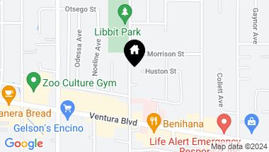 Map of 4930 Libbit Avenue, Encino CA, 91436