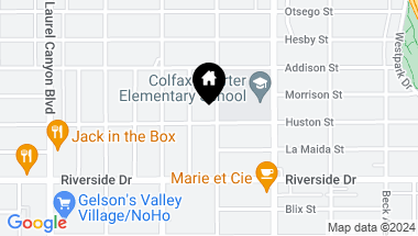 Map of 4905 Morella Avenue, Valley Village CA, 91607