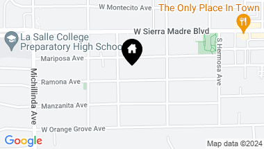 Map of 441 Ramona Avenue, Sierra Madre CA, 91024