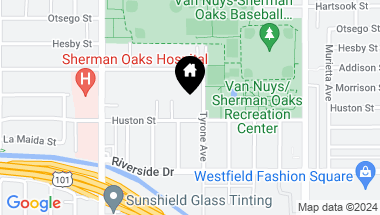 Map of 4915 Tyrone Avenue 204, Sherman Oaks CA, 91423