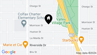Map of 11558 Morrison St, Valley Village CA, 91601