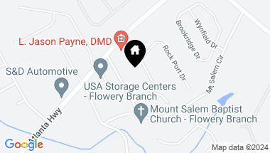 Map of 6129 Mount Salem Circle, Flowery Branch GA, 30542