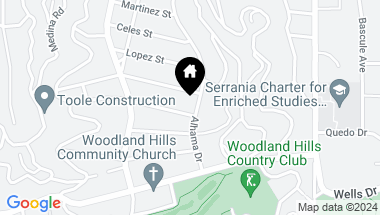Map of 5031 Alhama Drive, Woodland Hills CA, 91364
