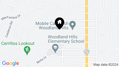 Map of 5099 Llano Drive, Woodland Hills CA, 91364