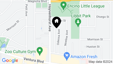 Map of 5001 Odessa Ave, Encino CA, 91436