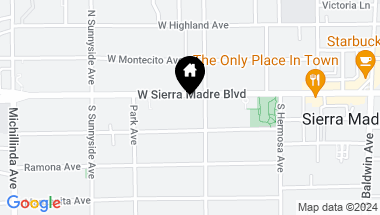 Map of 370 W Sierra Madre Boulevard, Sierra Madre CA, 91024