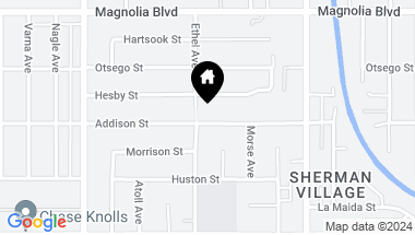 Map of 13059 Addison Street, Sherman Oaks CA, 91423