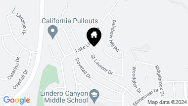 Map of 5964 Saint Laurent Drive, Agoura Hills CA, 91301