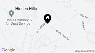 Map of 24350 Bridle Trail Road, Hidden Hills CA, 91302