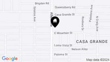 Map of 1825 E Mountain Street, Pasadena CA, 91104