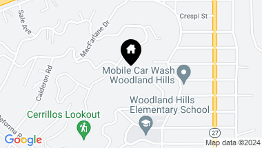 Map of 5128 Llano Drive, Woodland Hills CA, 91364