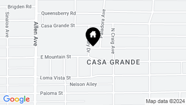 Map of 936 Roxbury Drive, Pasadena CA, 91104