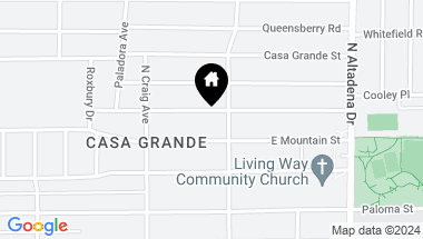 Map of 2258 E Dudley Street, Pasadena CA, 91104