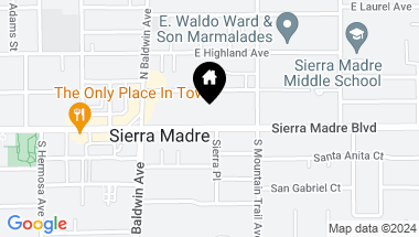Map of 137 E Sierra Madre Boulevard E, Sierra Madre CA, 91024