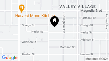 Map of 12237 Hesby St, Valley Village CA, 91607