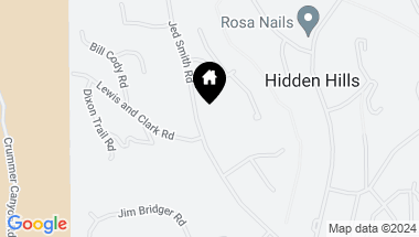 Map of 5510 Jed Smith Road, Hidden Hills CA, 91302