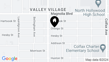 Map of 12034 Otsego ST, VALLEY VILLAGE CA, 91607