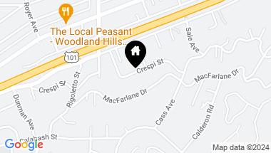 Map of 22700 Crespi Street, Woodland Hills CA, 91364