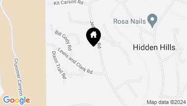 Map of 5555 Jed Smith RD, HIDDEN HILLS CA, 91302
