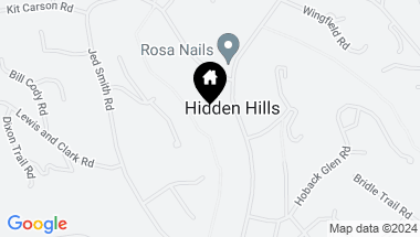 Map of 5537 Round Meadow Road, Hidden Hills CA, 91302