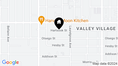 Map of 12346 Hartsook Street, Valley Village CA, 91607