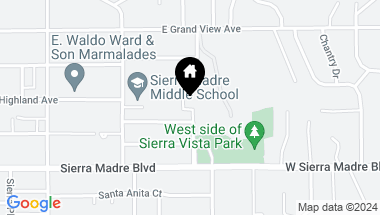 Map of 140 Coburn Avenue, Sierra Madre CA, 91024