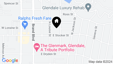 Map of 321 E Stocker Street 205, Glendale CA, 91207