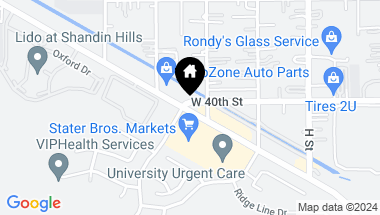 Map of 1030 Kendall Drive, San Bernardino CA, 92407