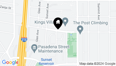 Map of 1116 Kirkwood Avenue, Pasadena CA, 91103