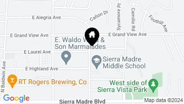 Map of 370 E Laurel Avenue, Sierra Madre CA, 91024