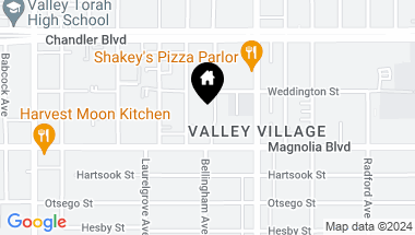 Map of 5235 Vantage AVE, VALLEY VILLAGE CA, 91607