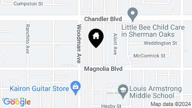 Map of 5238 Buffalo Avenue, Sherman Oaks CA, 91401