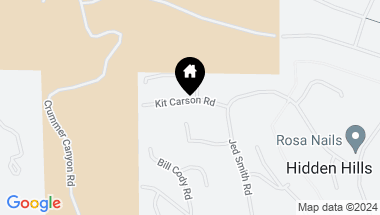 Map of 24952 Kit Carson Road, Hidden Hills CA, 91302