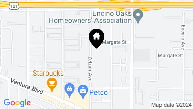 Map of 5320 Zelzah Avenue 109, Encino CA, 91316