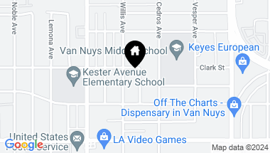 Map of 5347 Natick Avenue, Sherman Oaks CA, 91411