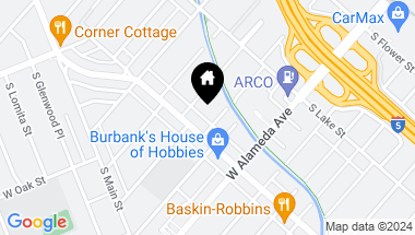 Map of 271 W Ash Avenue, Burbank CA, 91502