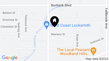 Map of 23133 Mariano Street, Woodland Hills CA, 91367