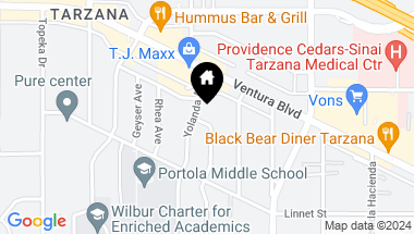 Map of 5416 Veloz Avenue, Tarzana CA, 91356