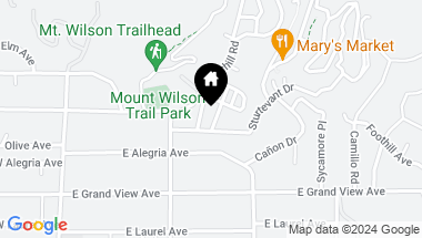 Map of 407 Pleasant Hill Lane, Sierra Madre CA, 91024