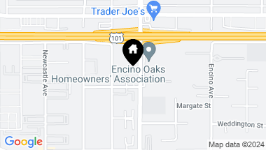 Map of 17711 Margate Street 4, Encino CA, 91316