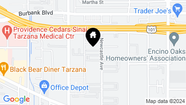 Map of 5429 Newcastle Avenue 208, Encino CA, 91316
