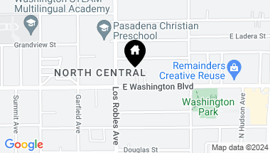 Map of 485 E Washington Boulevard, Pasadena CA, 91104