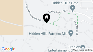 Map of 24733 LONG VALLEY RD, HIDDEN HILLS CA, 91302