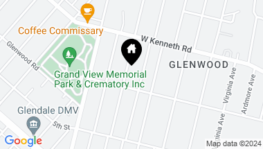 Map of 1418 Cleveland Rd, Glendale CA, 91202