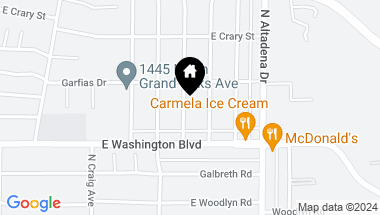 Map of 1432 N Harding Avenue, Pasadena CA, 91104