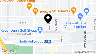 Map of 5525 Elmer Avenue, North Hollywood CA, 91601