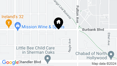 Map of 13412 Burbank Boulevard 5, Sherman Oaks CA, 91401