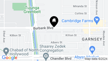 Map of 12720 Burbank Boulevard 207, Valley Village CA, 91607