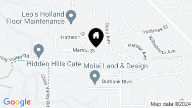Map of 24320 Martha Street, Woodland Hills CA, 91367